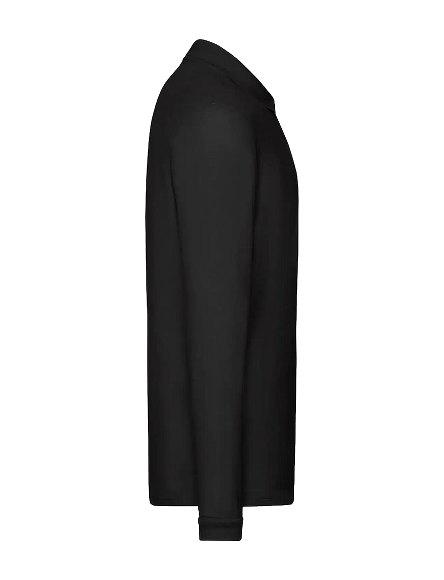 Fruit of the loom - Premium Long Sleeve Polo - langærmede poloer - black - 3