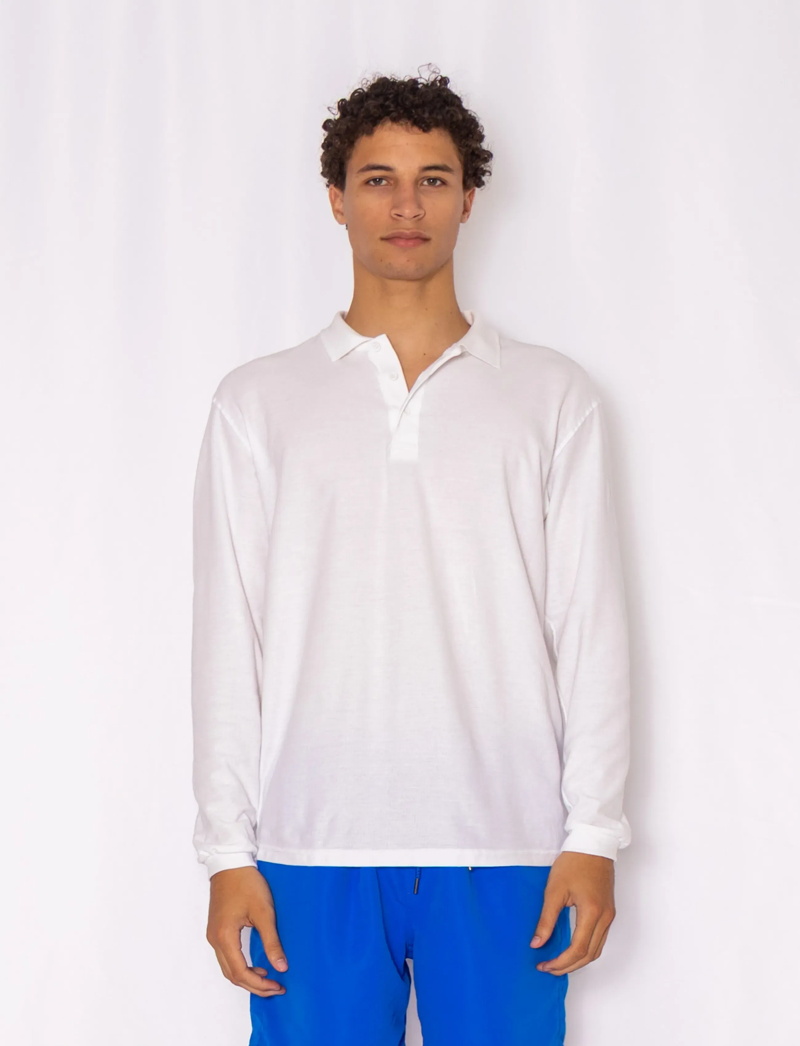 Fruit of the loom Premium Long Sleeve Polo, XXL, Polos, Weiß - Long-sleeved, Frauen