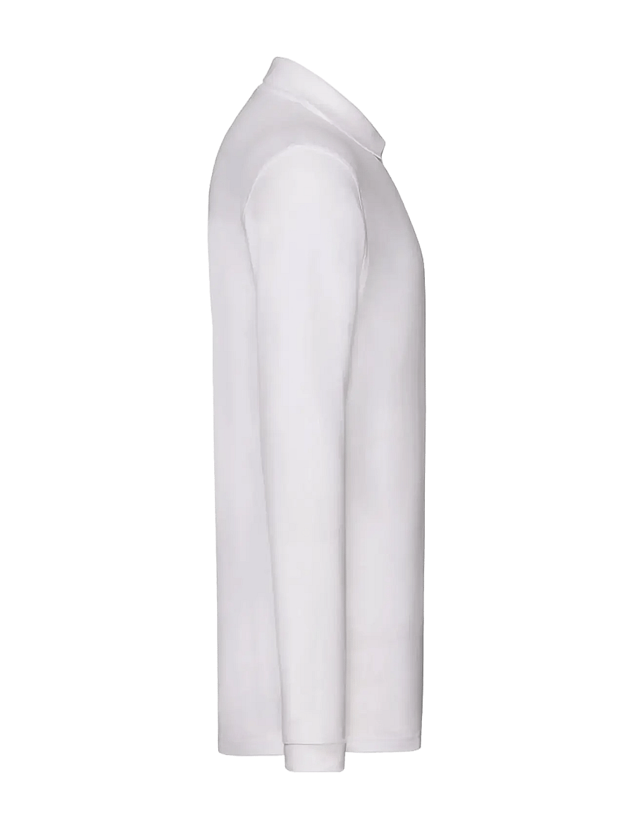 Fruit of the loom - Premium Long Sleeve Polo - langærmede poloer - white - 3