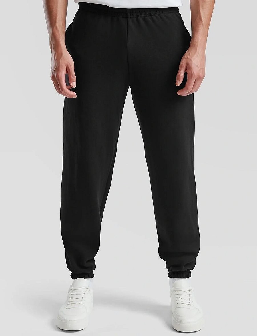 Fruit of the loom - Classic Elasticated Cuff Jog Pants - hverdags stil - black - 3