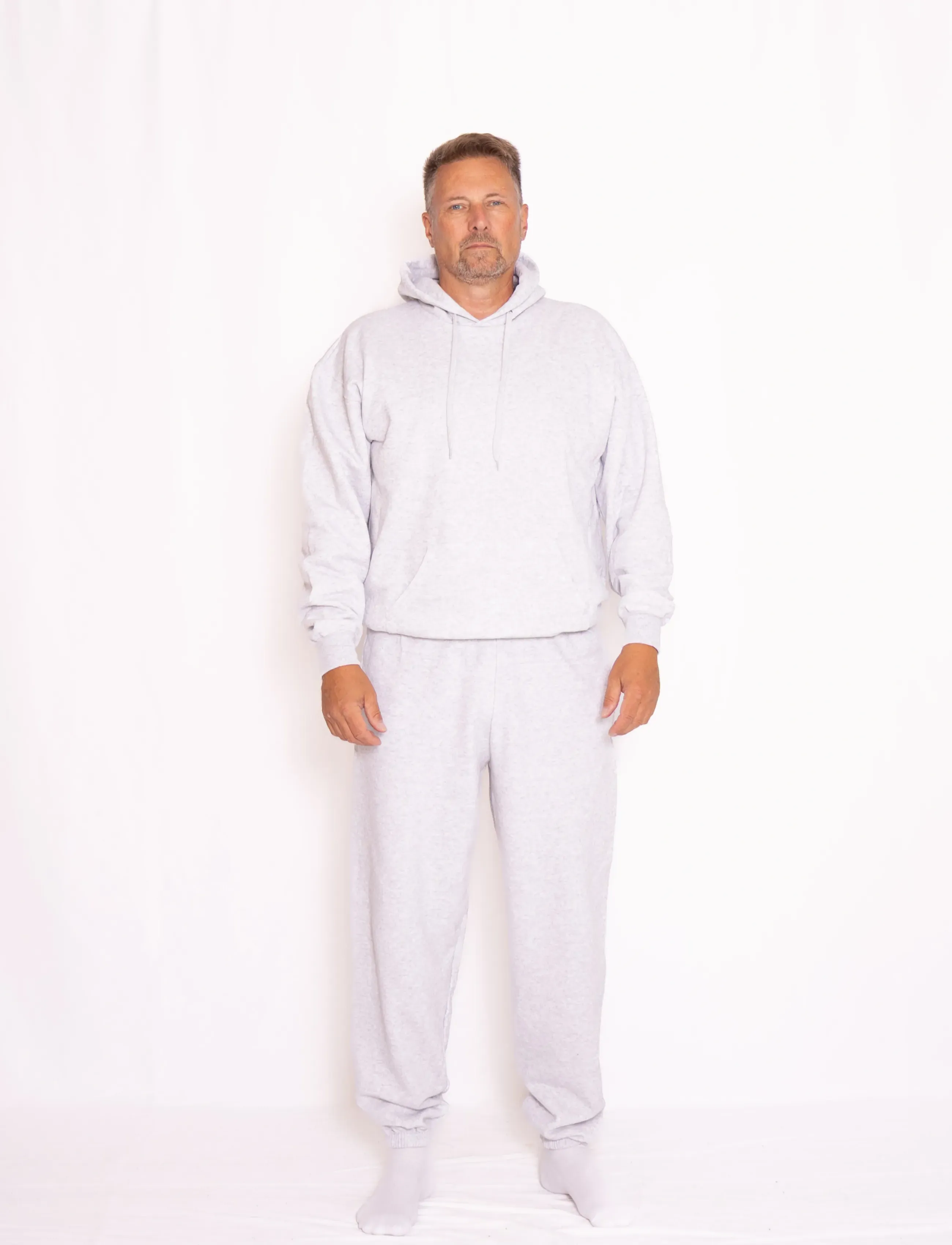 Fruit of the loom - Classic Elasticated Cuff Jog Pants - igapäevane stiil - heather grey - 3