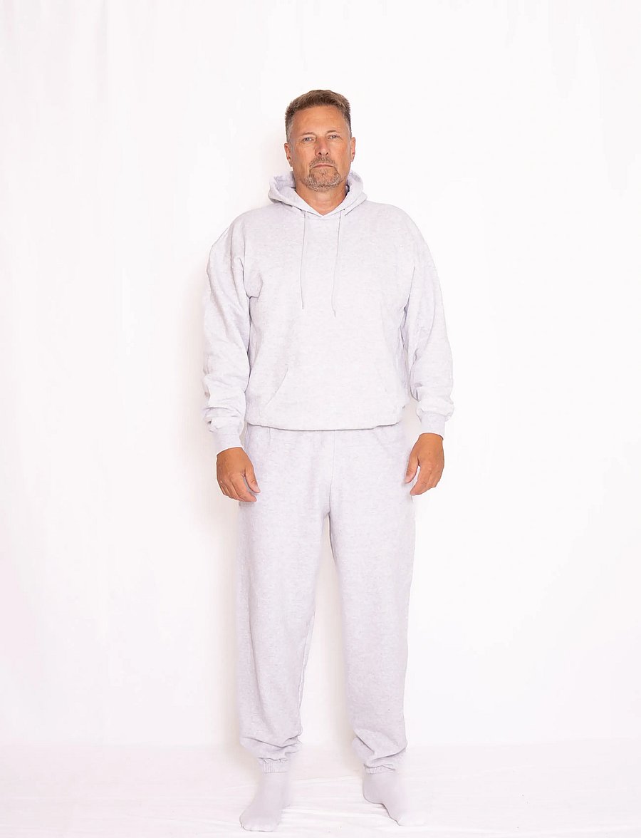 Fruit of the loom - Classic Elasticated Cuff Jog Pants - igapäevane stiil - heather grey - 3