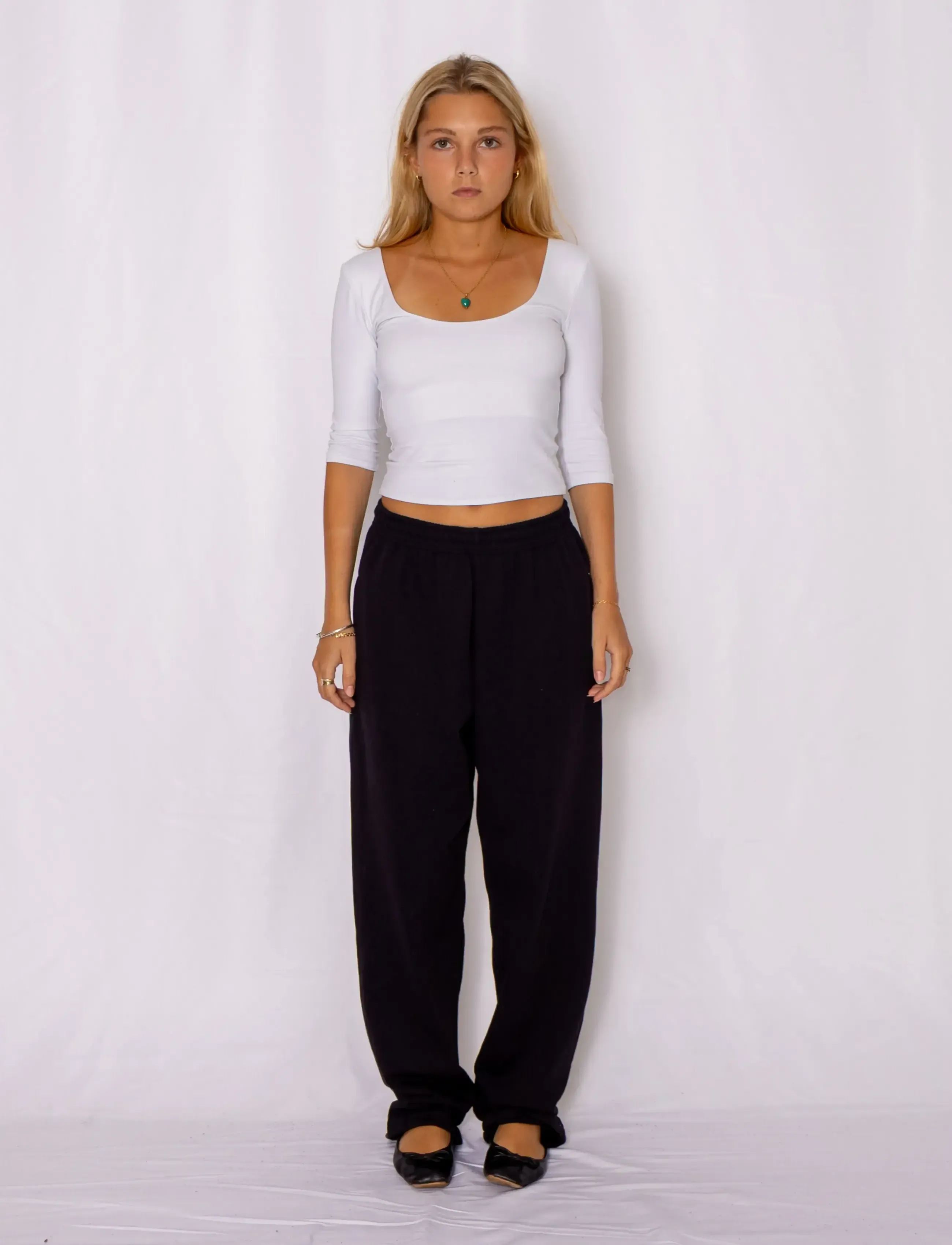 Fruit of the loom - Classic Open Hem Jog Pants - hverdags stil - black - 4