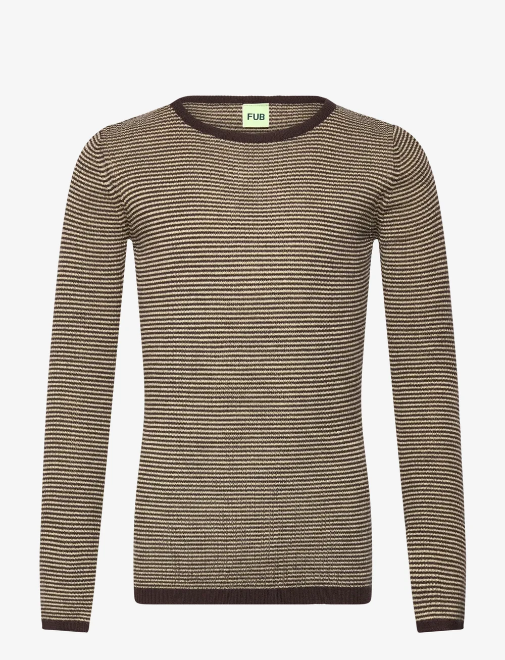 FUB - Rib Blouse - trøjer - mocca/wheat - 0