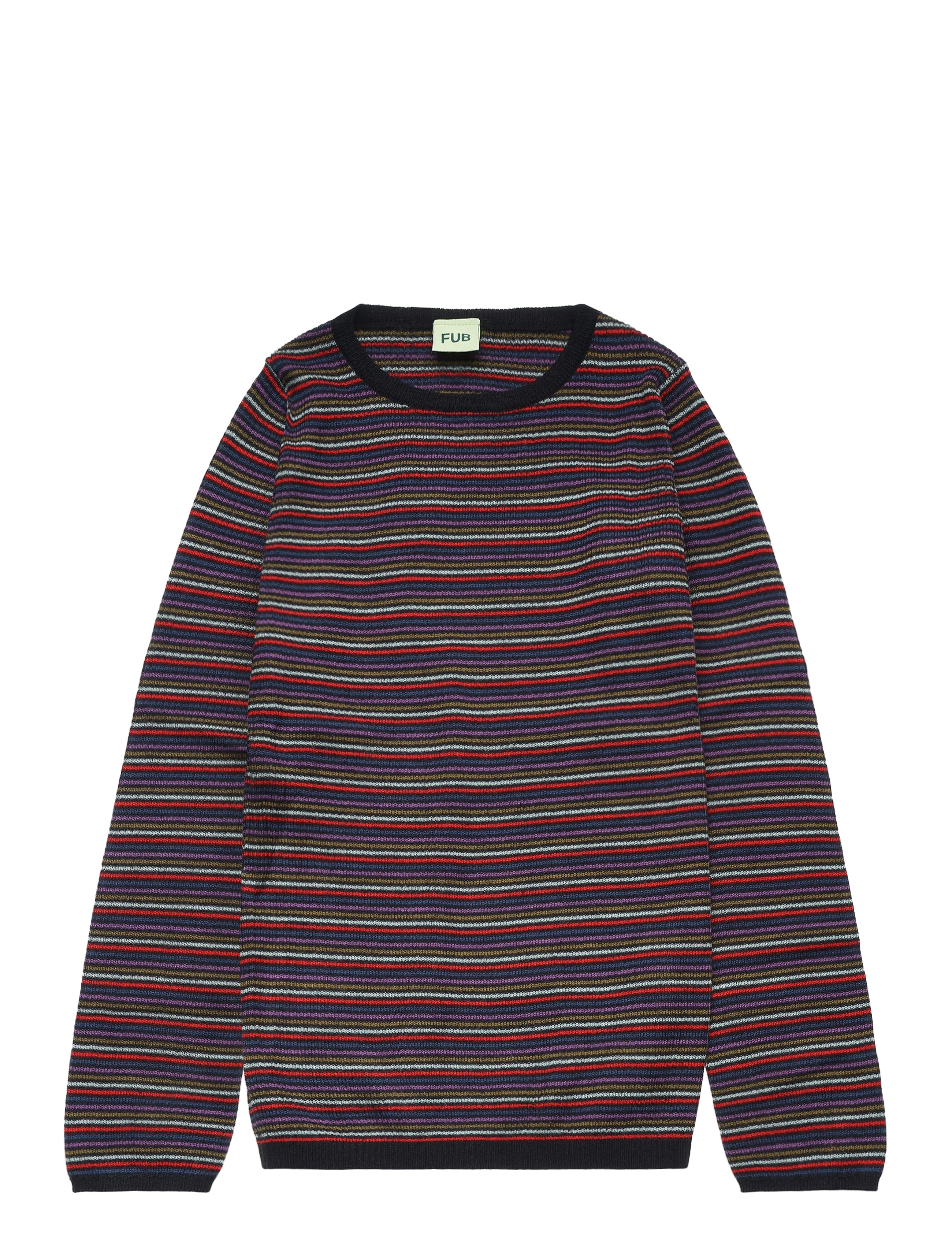 FUB Rib Blouse - FUB - MULTI STRIPE (01) / multi