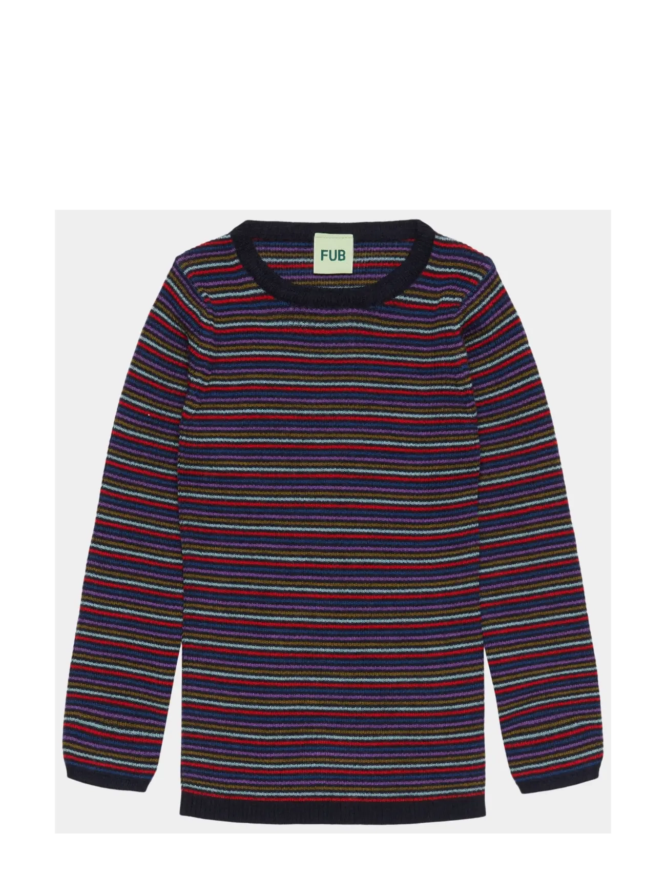 FUB Rib Blouse - Kleidung - MULTI STRIPE (01) / multi