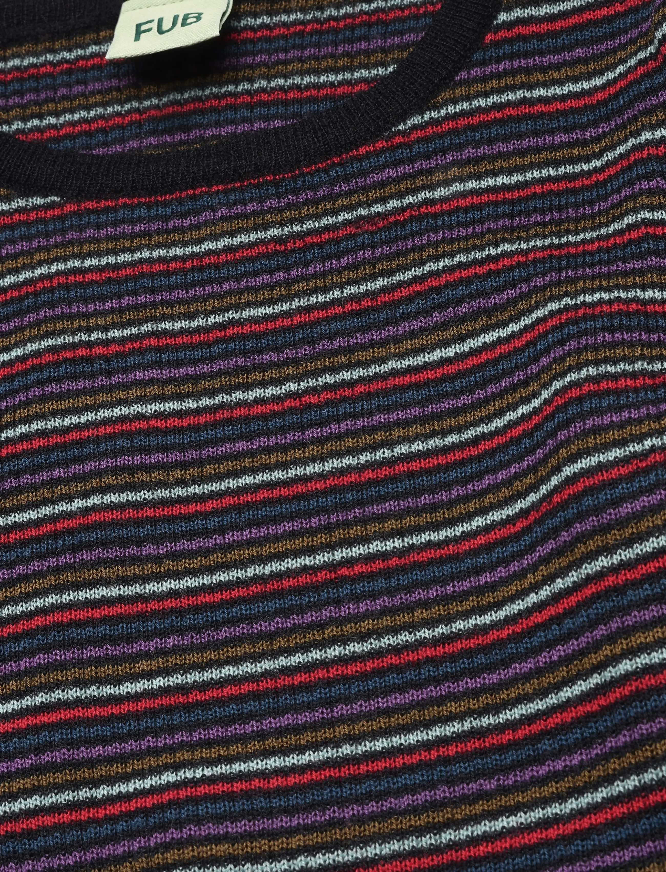 FUB - Rib Blouse - langärmelig - multi stripe (01) - 2