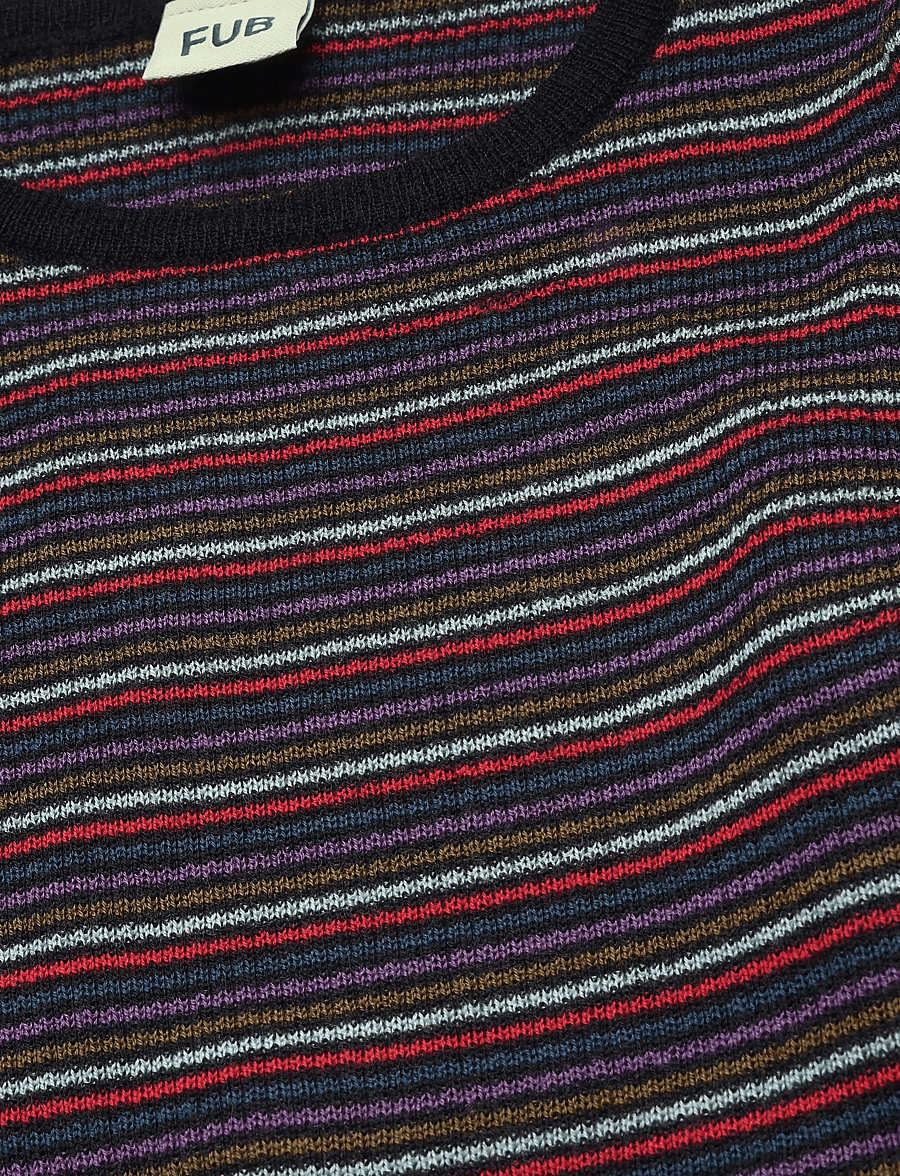 FUB - Rib Blouse - langärmelig - multi stripe (01) - 2