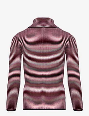 FUB - Rollneck Blouse - megztiniai su aukšta apykakle - ecru/dark navy/bright red - 2