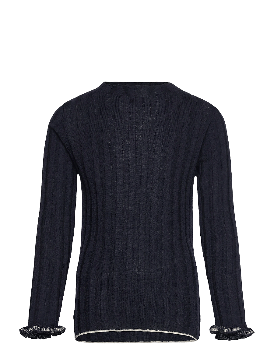 FUB - High Neck Blouse - pullover - dark navy - 0