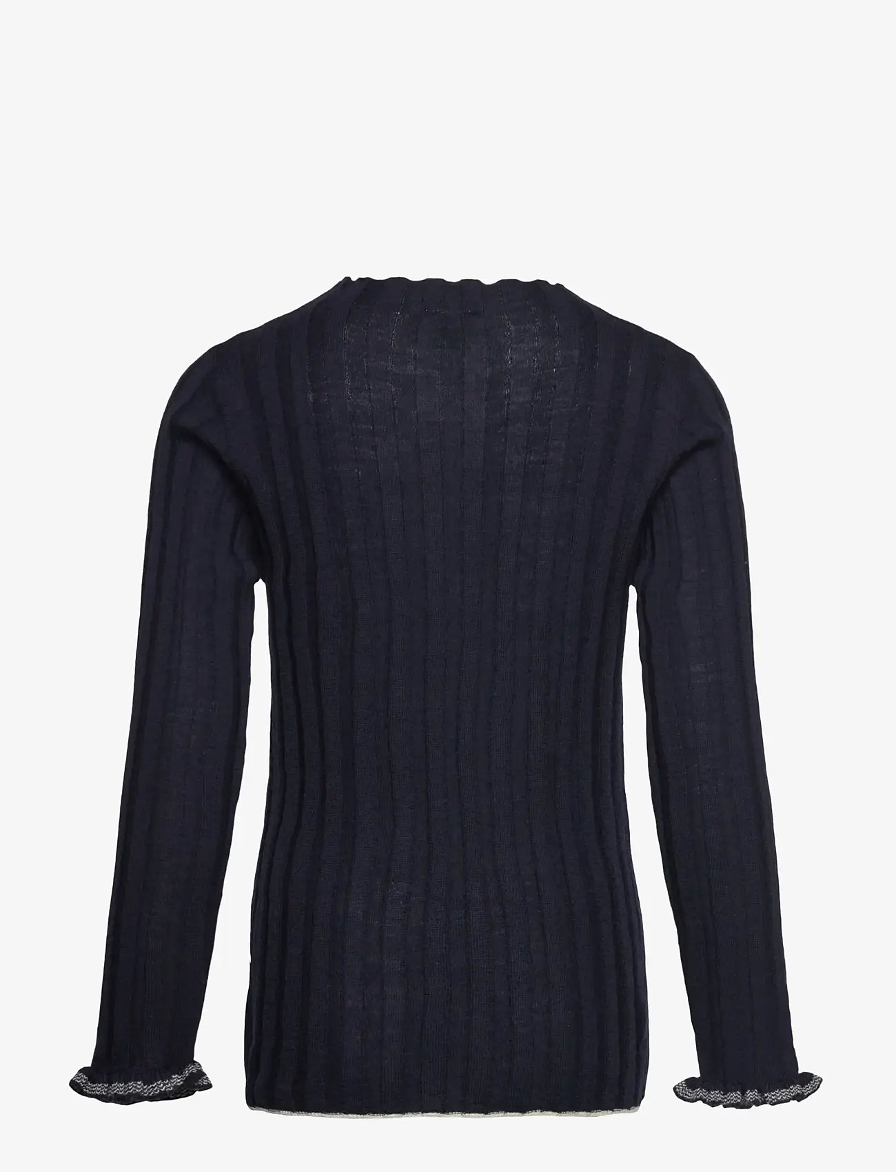 FUB - High Neck Blouse - stickade tröjor - dark navy - 1