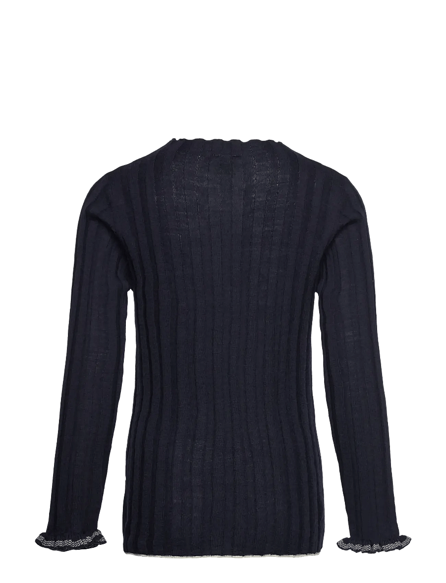 FUB - High Neck Blouse - pullover - dark navy - 1