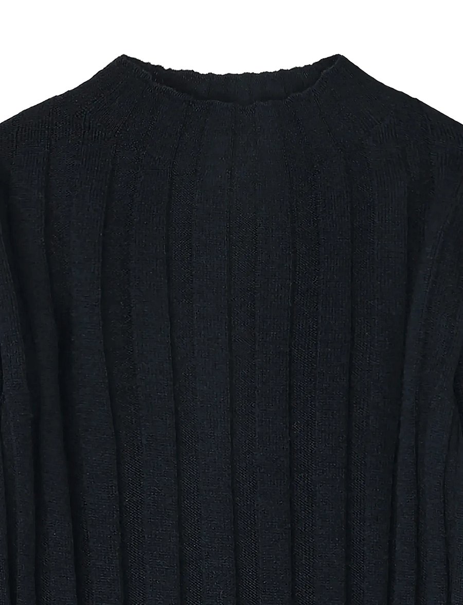 FUB - High Neck Blouse - pullover - dark navy - 2