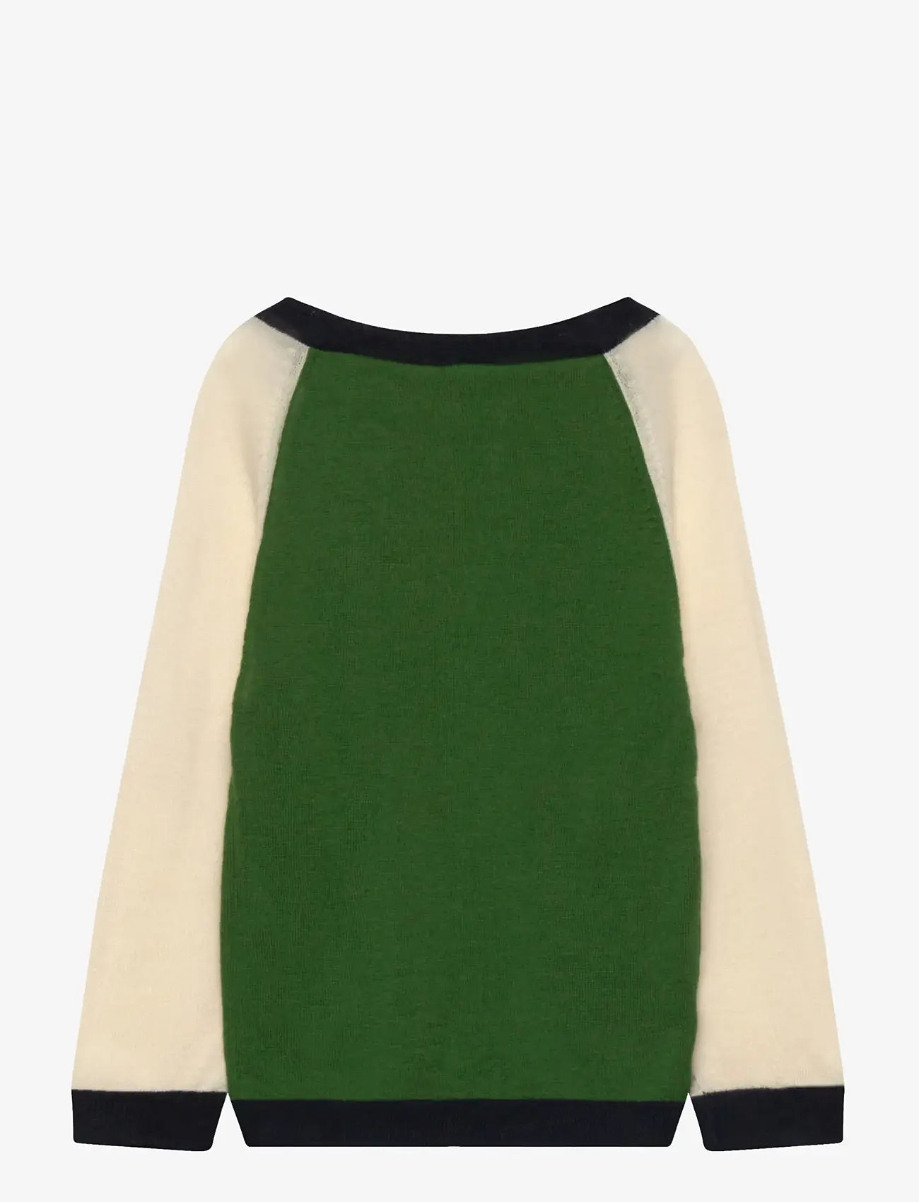 FUB - Colour Block Blouse - jumpers - forest - 1