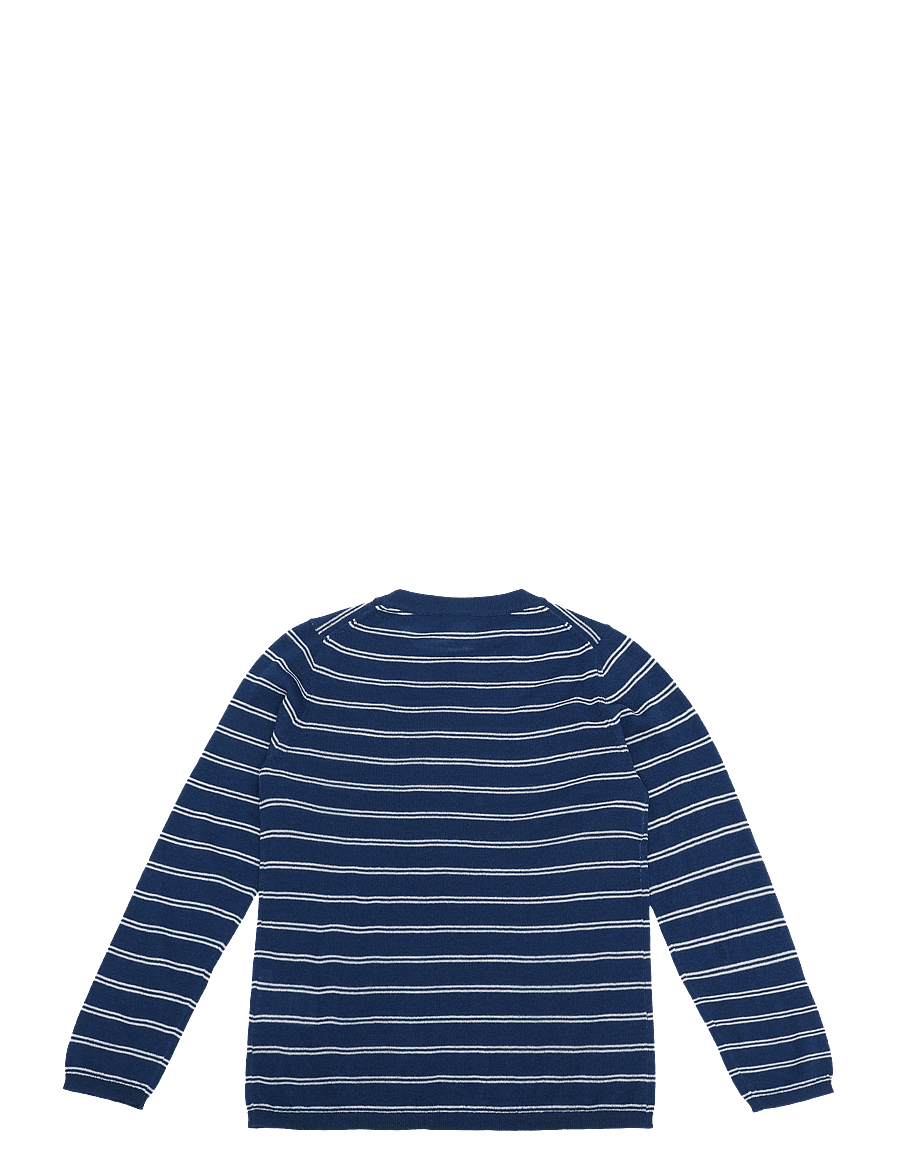 FUB - Striped Tee - stickade tröjor - deep indigo/ecru - 1