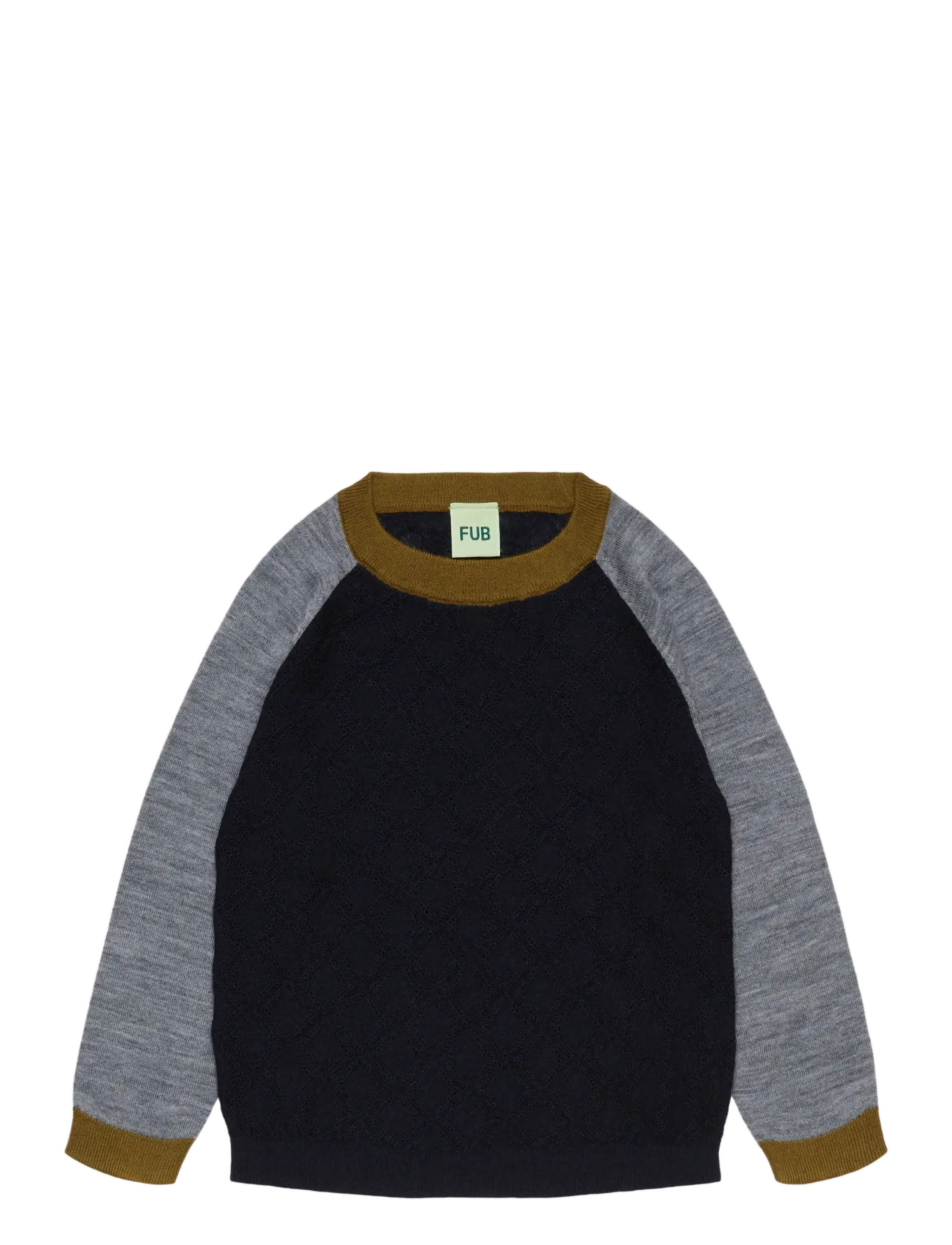 FUB Colour Block Crew - Winterkollektion - DARK NAVY / navy