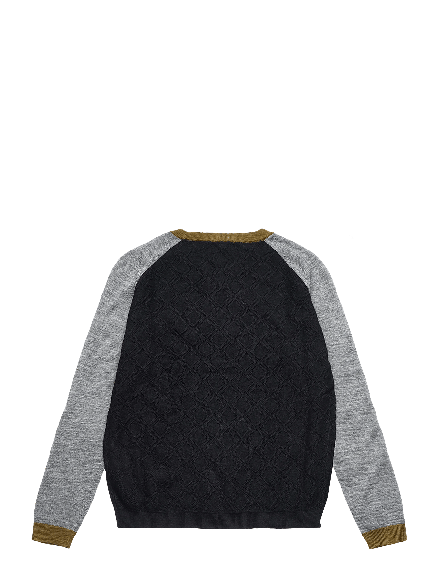 FUB - Colour Block Crew - trøjer - dark navy - 1