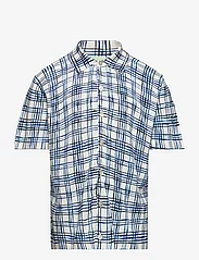 FUB - Printed Shirt - lyhythihaiset kauluspaidat - ecru/cobolt - 0