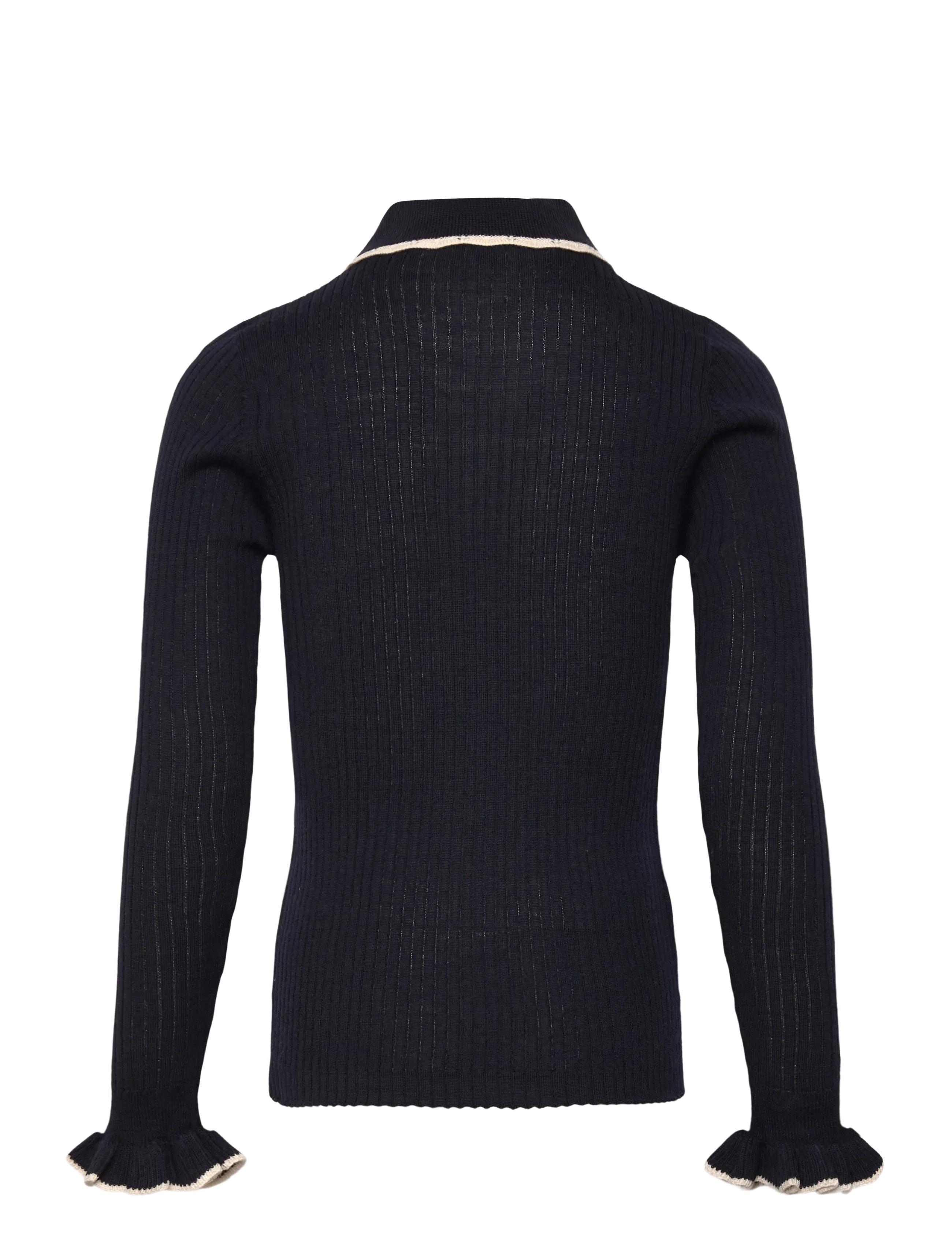FUB - Frill Polo - poloshirts - dark navy - 1