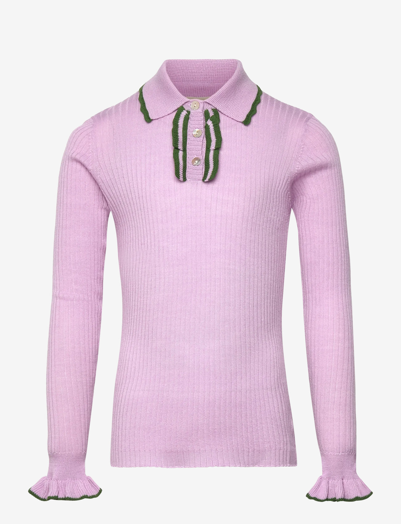 FUB - Frill Polo - långärmade pikéer - iris - 0