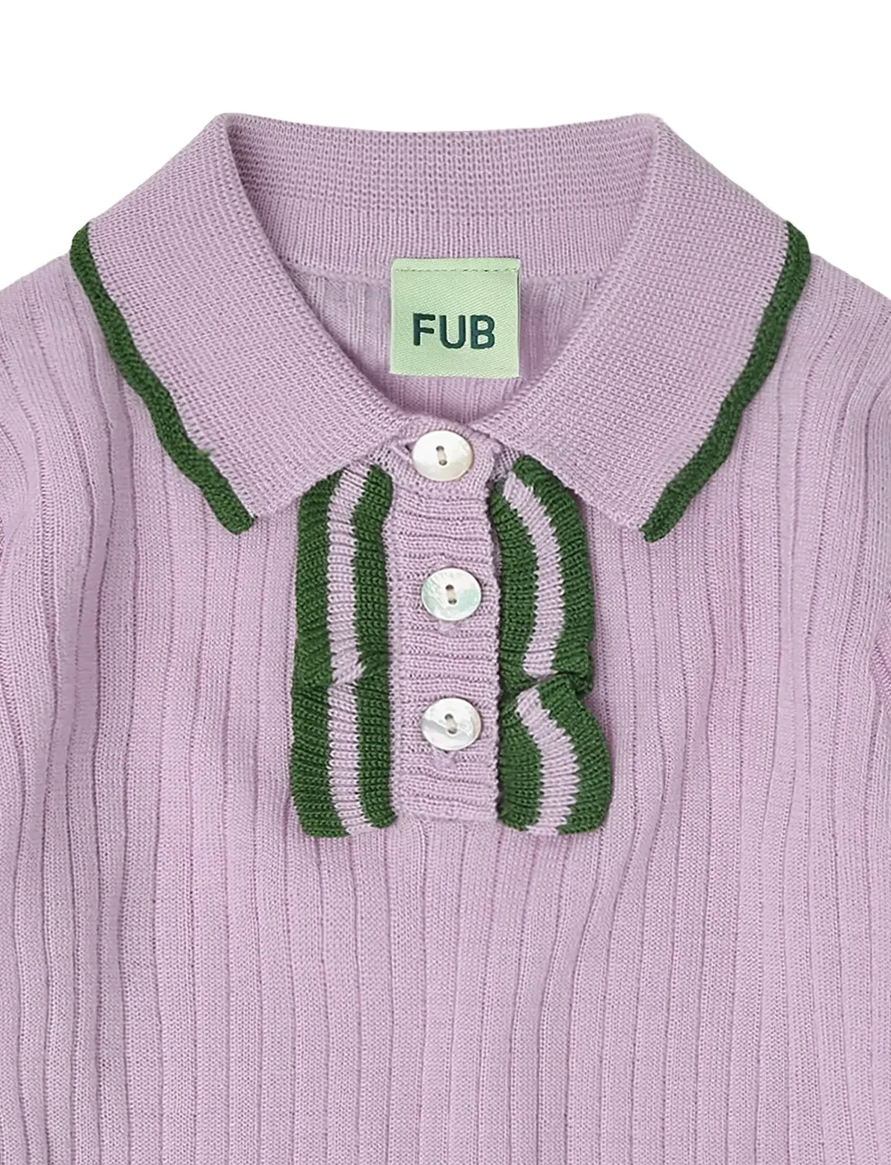 FUB - Frill Polo - langærmede poloer - iris - 2