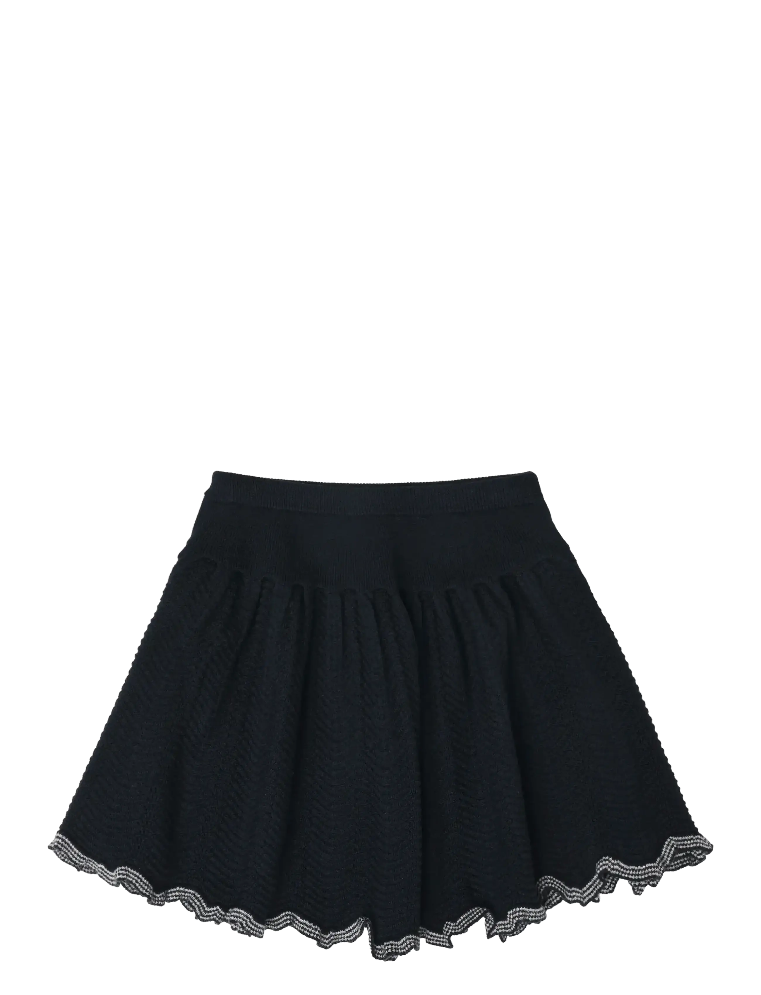 FUB Skirt, Børn, Muslingekant Mini Nederdel, Navy, Str: 110