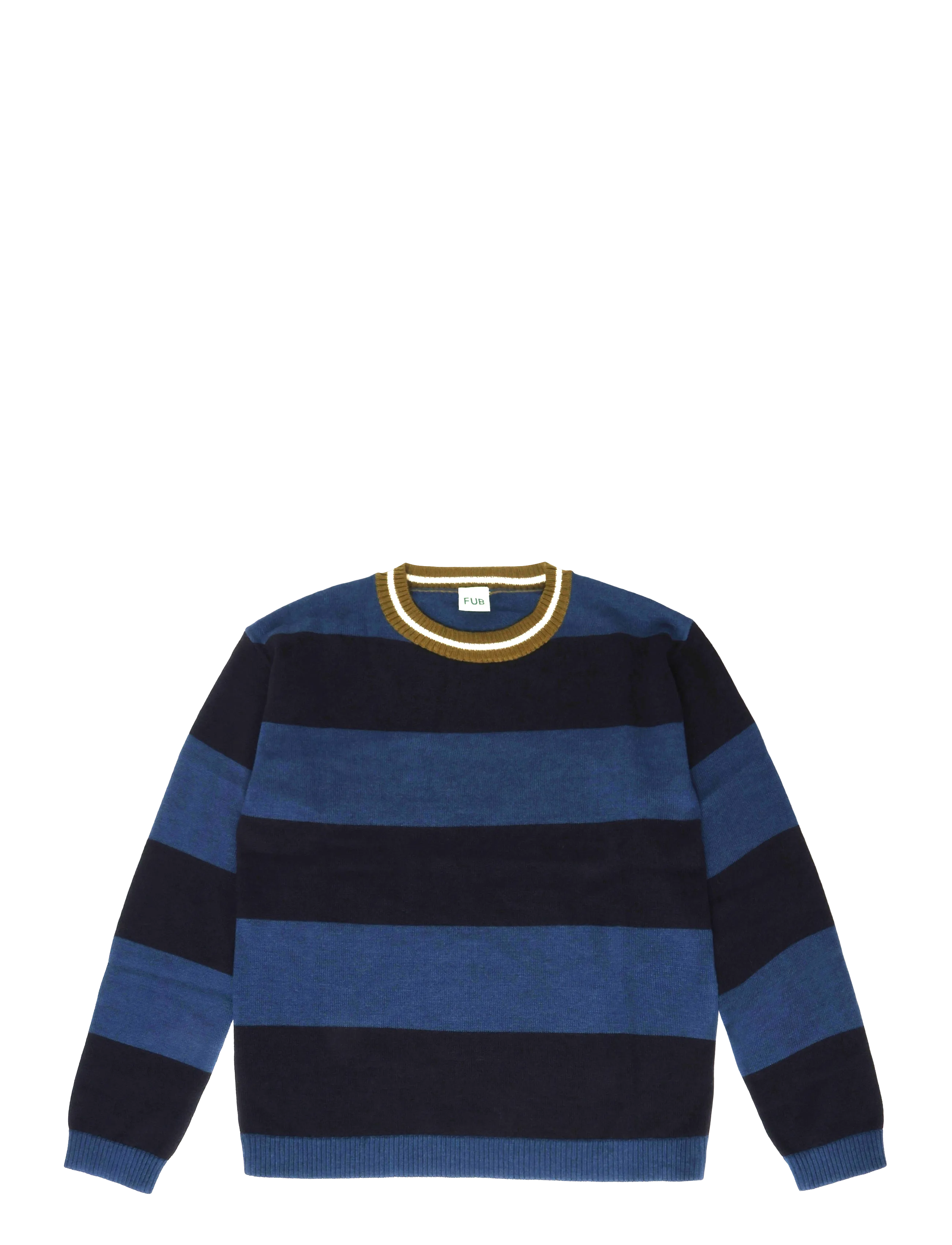 FUB Striped Crew - Trøjer - DEEP INDIGO/DARK NAVY / blue