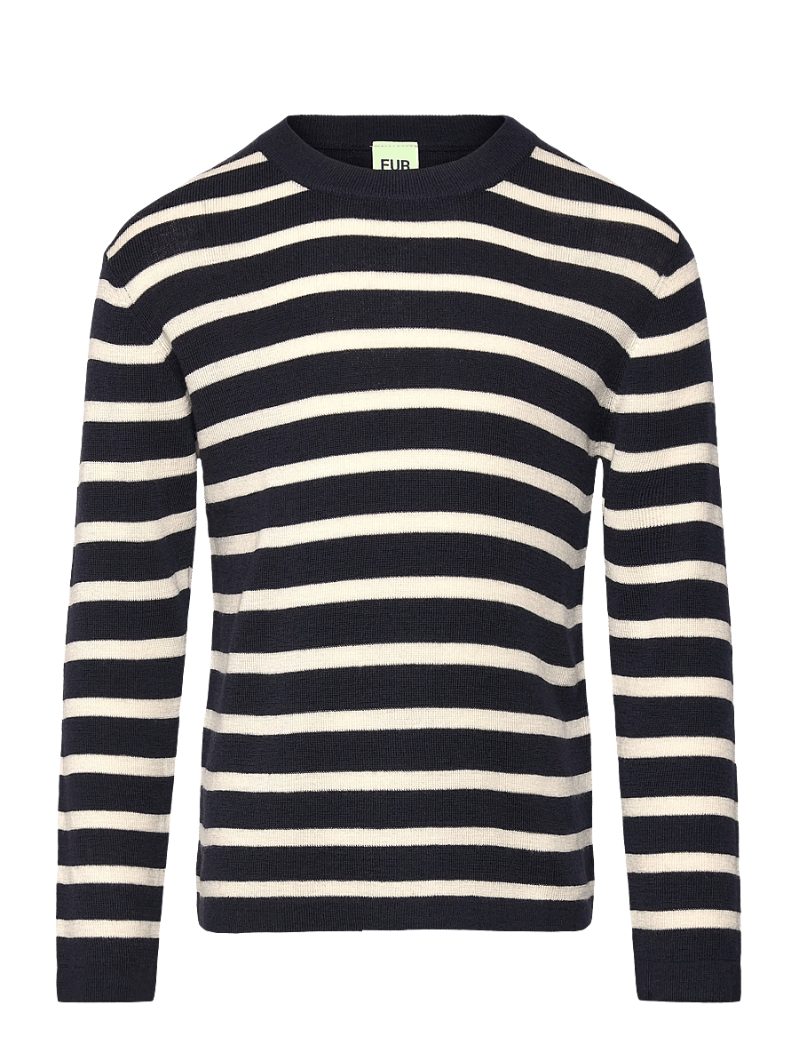 FUB - Longsleeve Tee - pikkade varrukatega t-särgid - dark navy/ecru - 0