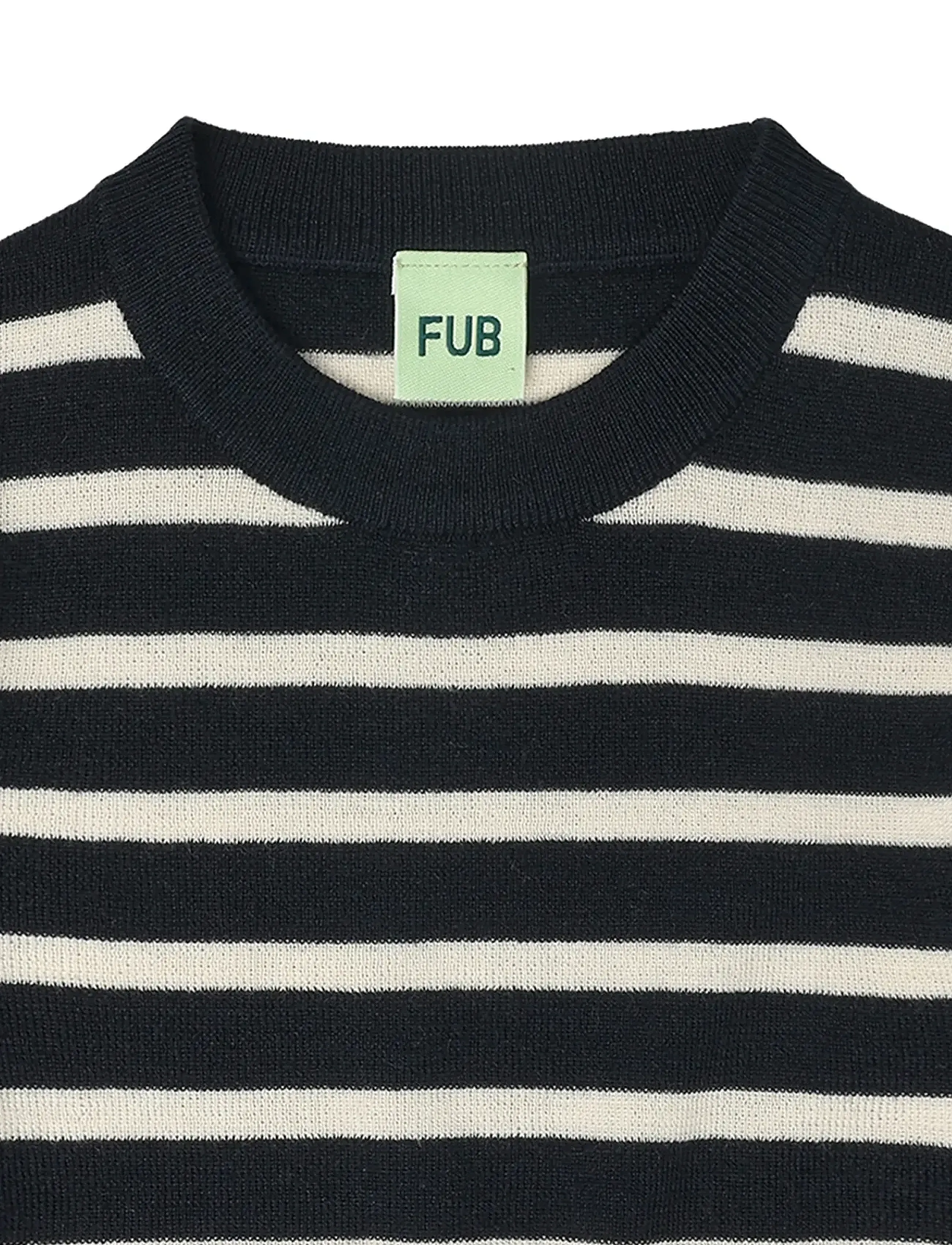 FUB - Longsleeve Tee - long-sleeved t-shirts - dark navy/ecru - 2
