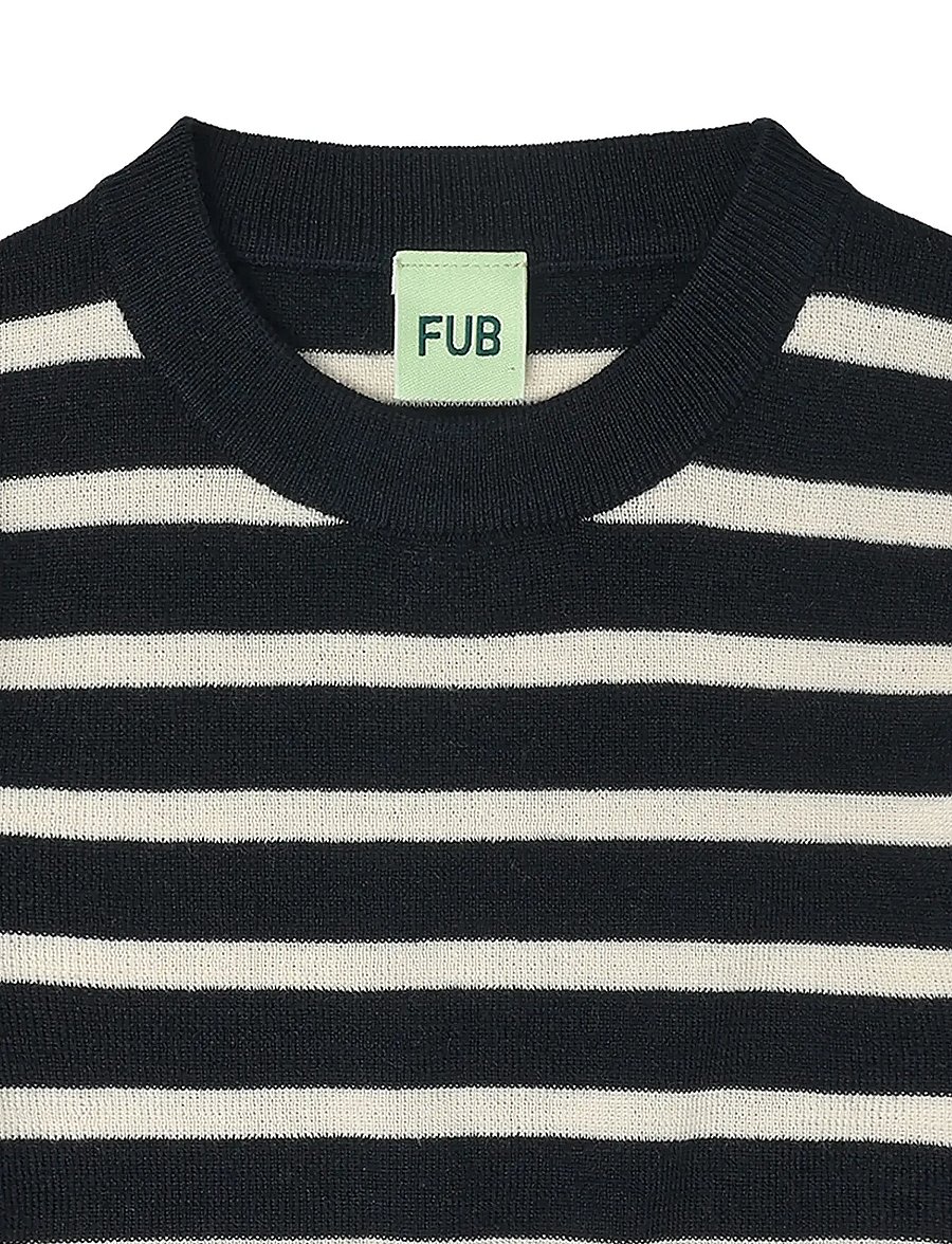 FUB - Longsleeve Tee - pikkade varrukatega t-särgid - dark navy/ecru - 2