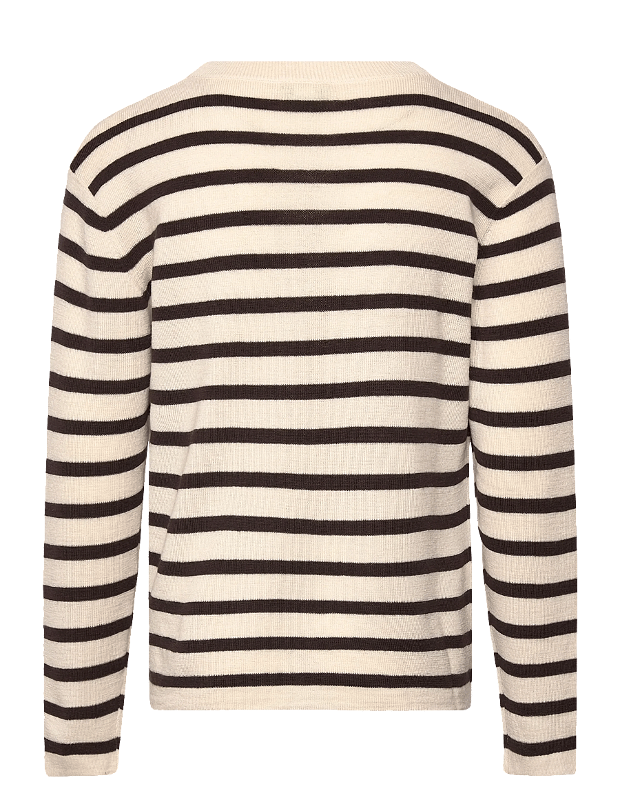 FUB - Longsleeve Tee - langermede t-skjorter - ecru/mocca - 1