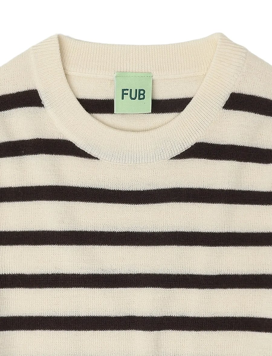 FUB - Longsleeve Tee - langermede t-skjorter - ecru/mocca - 2