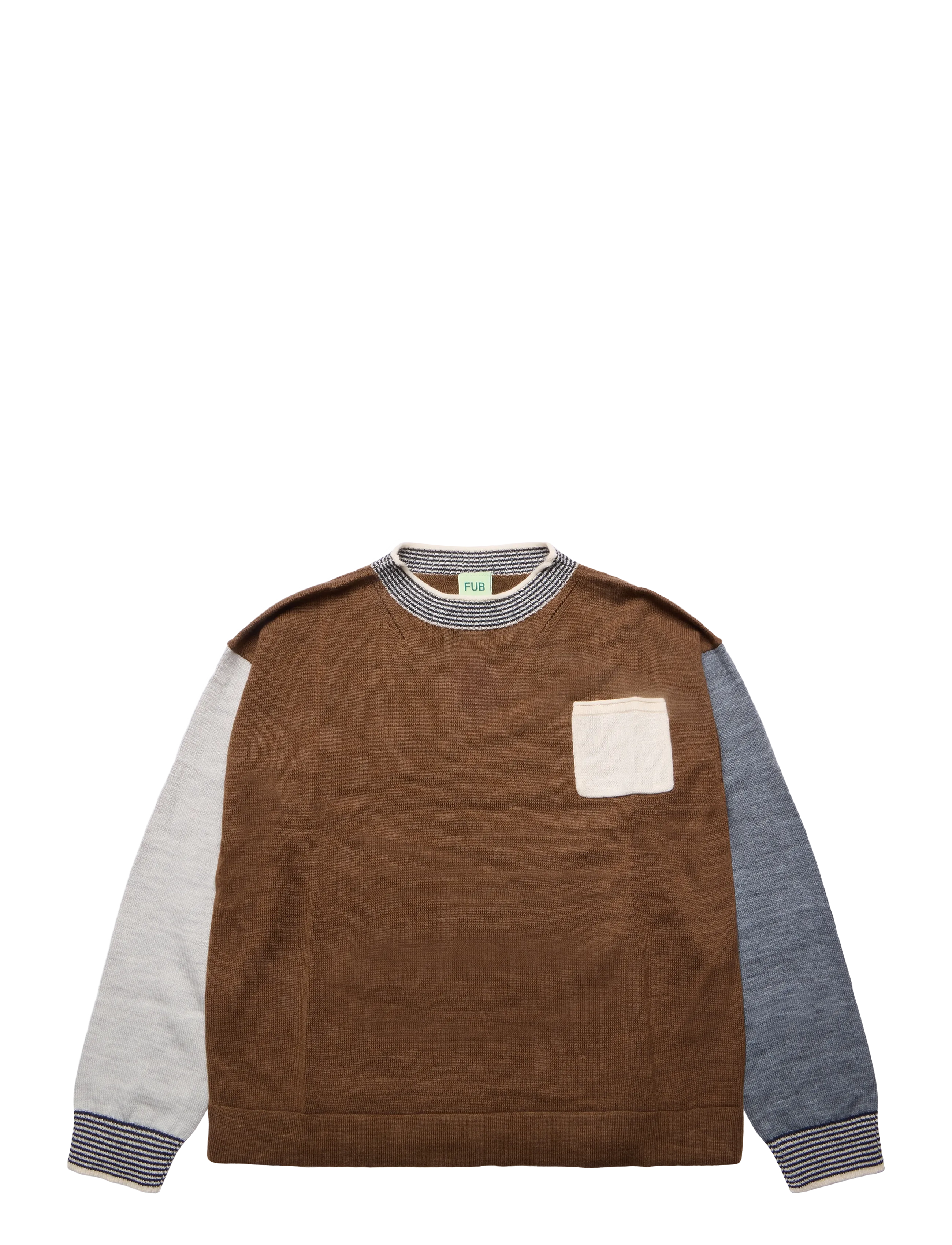 FUB Thin Sweater - Trøjer - HAZEL MELANGE / brown
