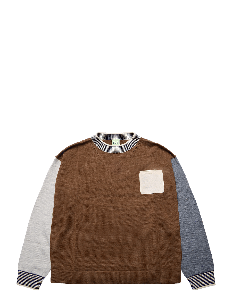 FUB - Thin Sweater - trøjer - hazel melange - 0