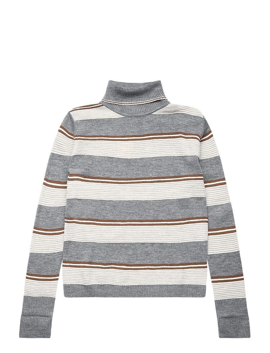FUB - Rollneck Sweater - trøjer - steel/light grey melange - 0