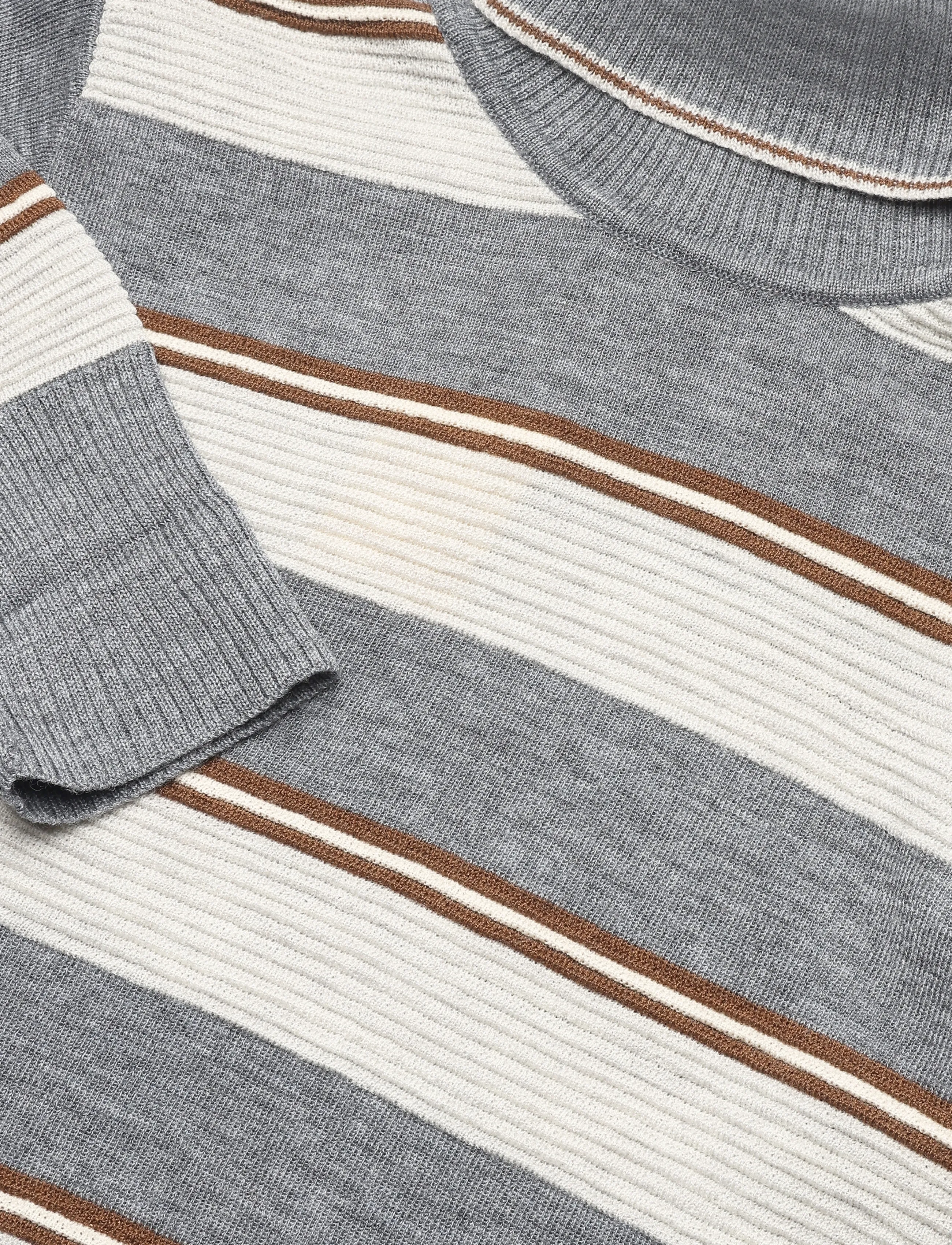 FUB - Rollneck Sweater - trøjer - steel/light grey melange - 2