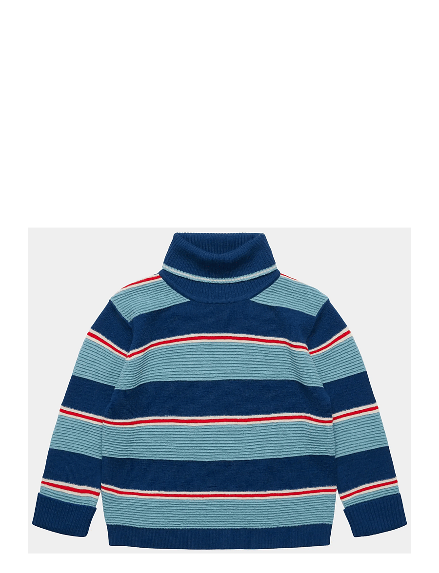 FUB - Rollneck Sweater - deep indigo/light teal - 0