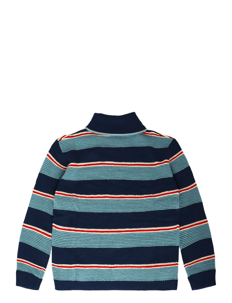 FUB - Rollneck Sweater - stickade tröjor - deep indigo/light teal - 1