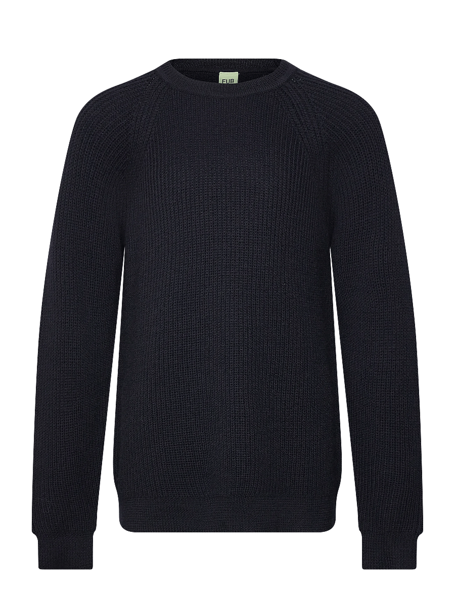 FUB - Raglan Sweater - džemperiai - dark navy - 0