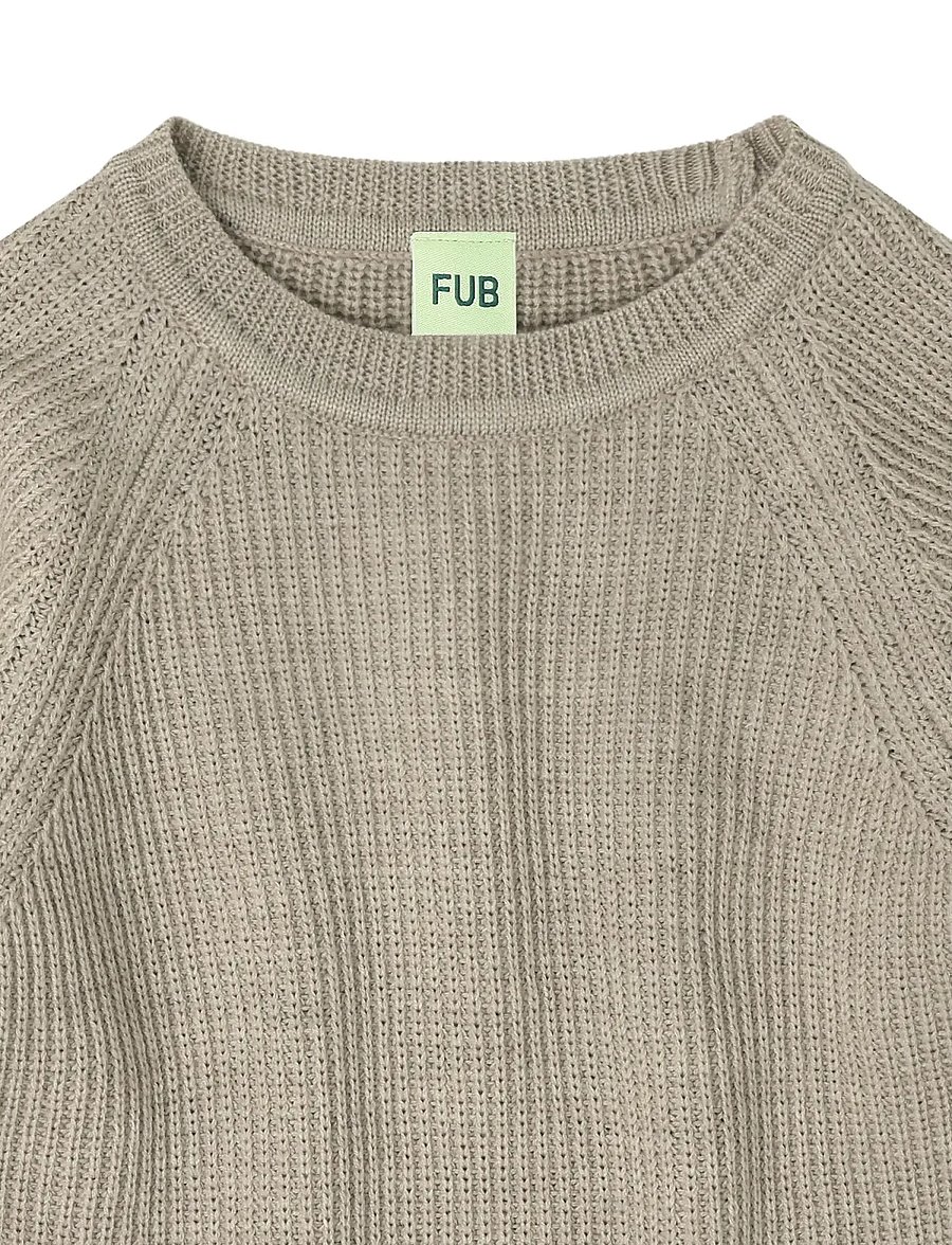 FUB - Raglan Sweater - pullover - oat melange - 2