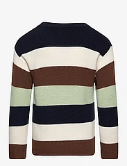 FUB - Multistriped Sweater - džemperiai - amber/ecru/dark navy/pistachio - 1
