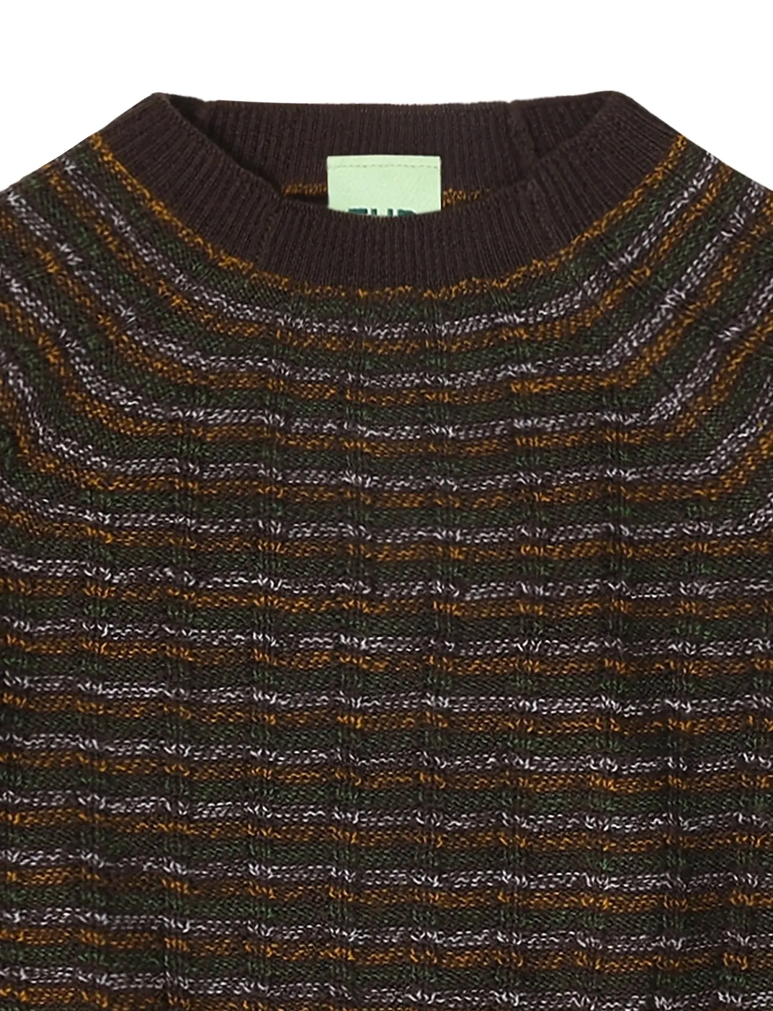 FUB - Highneck Crew - pullover - mocca melange - 2
