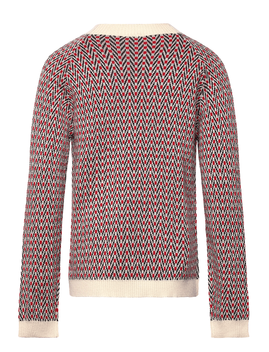 FUB - Herringbone Sweater - pulls - ecru - 1