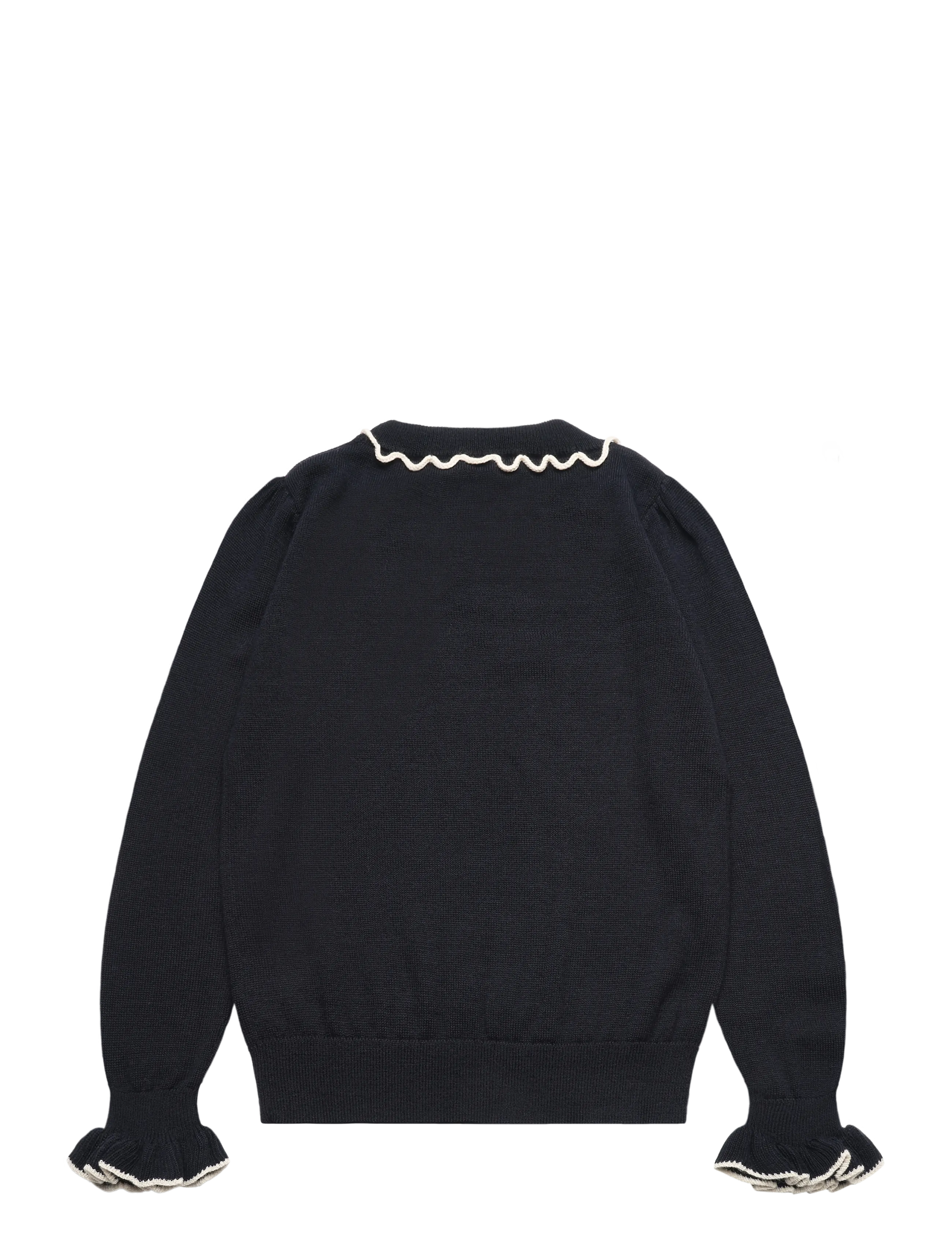 FUB - Frill Jumper - džemperi - dark navy - 1