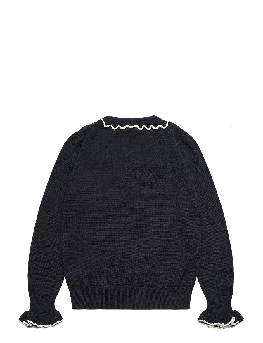 FUB - Frill Jumper - džemperi - dark navy - 1