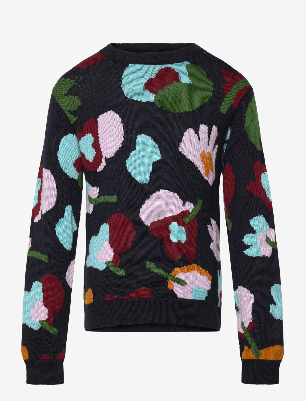 FUB - Jaquard Sweater - efterårstøj - dark navy - 0