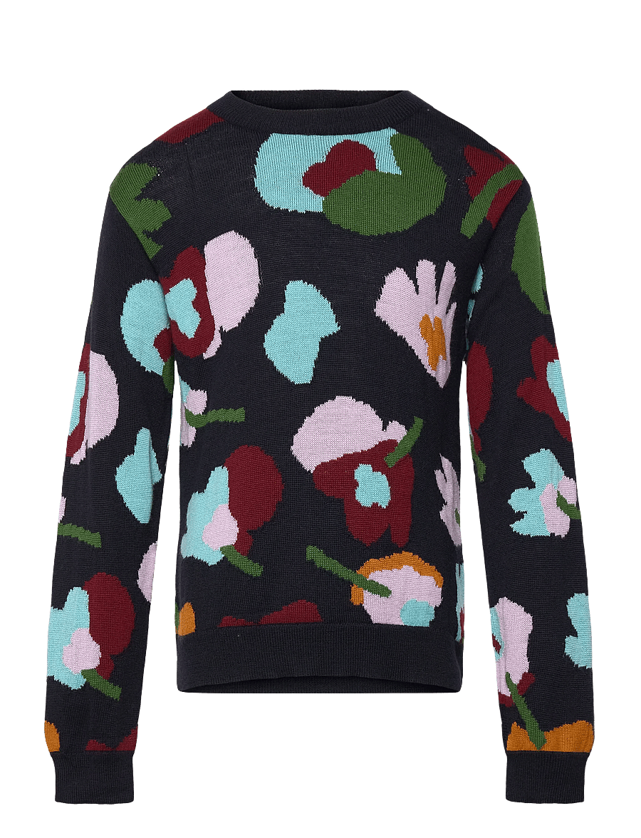 FUB - Jaquard Sweater - pullover - dark navy - 0