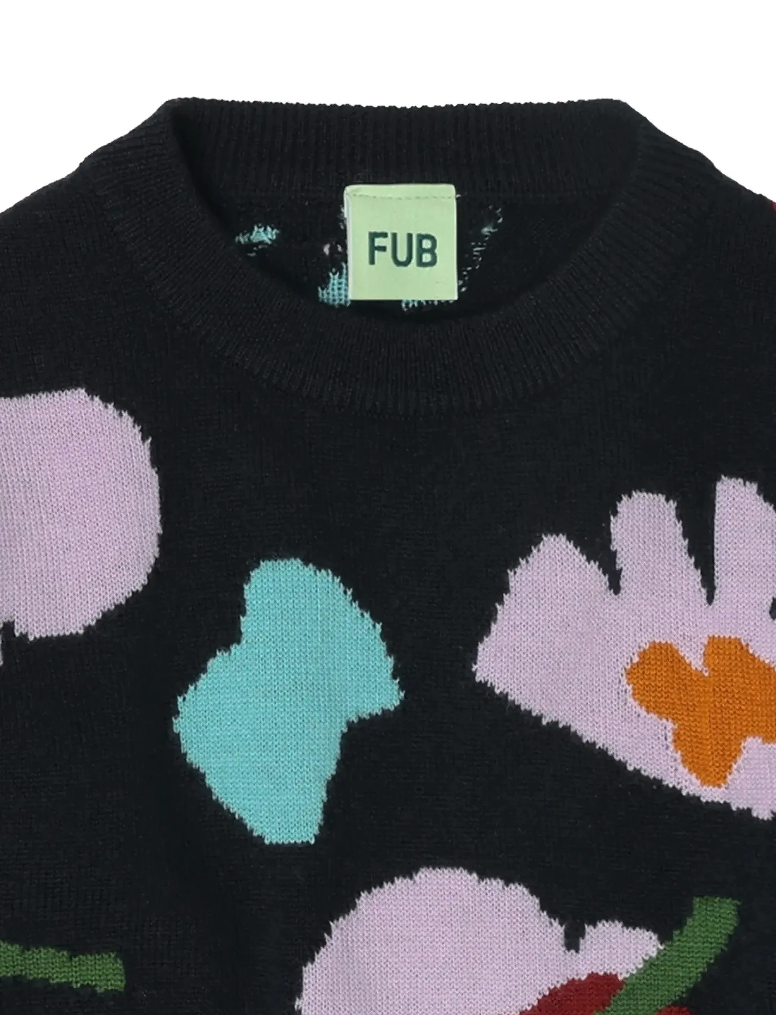 FUB - Jaquard Sweater - jumpers - dark navy - 3
