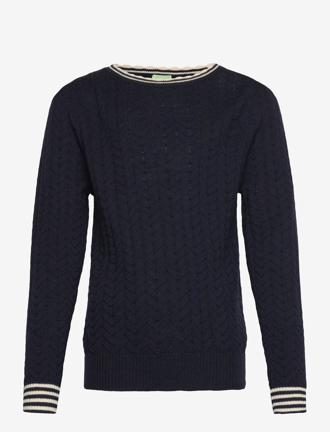 FUB - ZigZag Blouse - efterårstøj - dark navy - 0