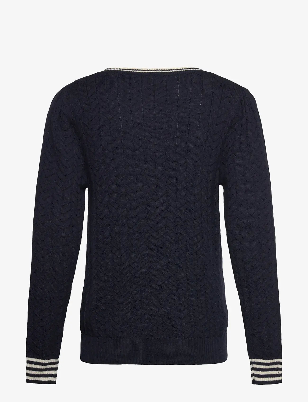 FUB - ZigZag Blouse - efterårstøj - dark navy - 1